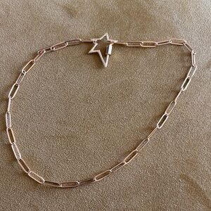 Gold Star Paperclip Handmade Necklace